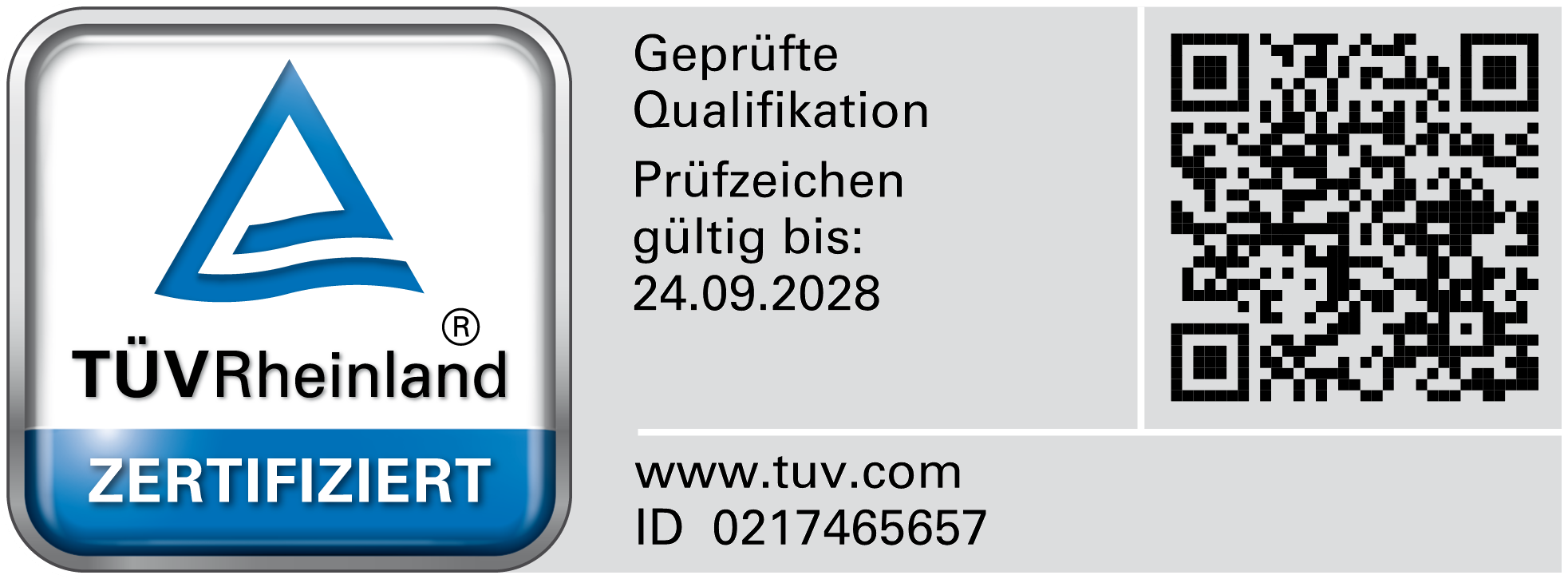 TÜV Rheinland Zertifikat - Gina Selent KI Trainerin Deutschland